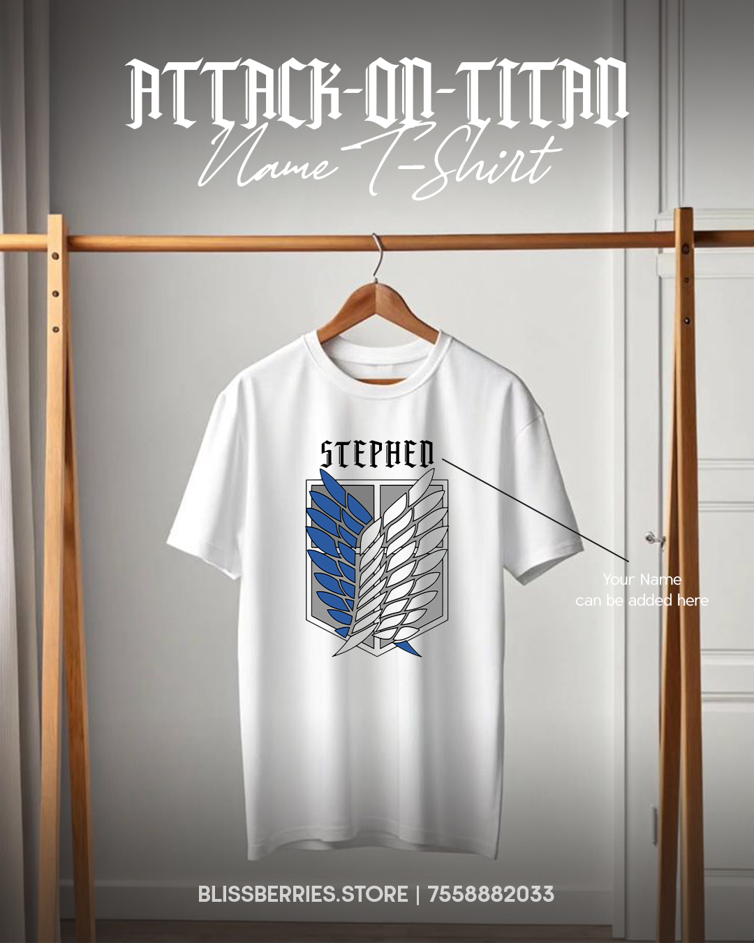 Attack on Titan T-Shirt Custom Name